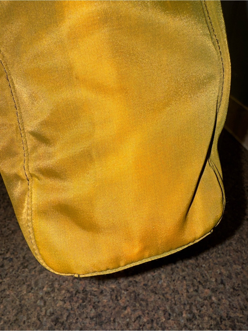 Prada Tessuto Nylon top handle Tote Bag with Clear Lucite Handles (olive green) - Picture 5 of 9